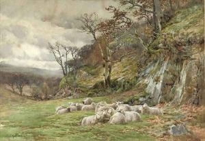 Sheltering from the storm by Charles James Adams