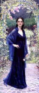 Jennifer In Garden by Banks Allan