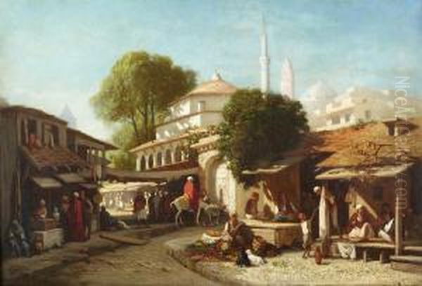 A Turkish Market-place - view 1