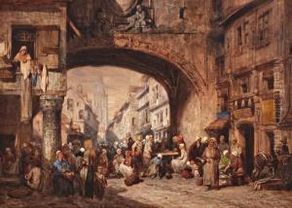 Een Drukke Marktdag - view 1