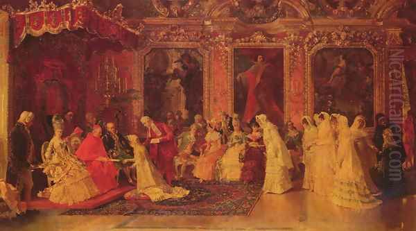 Princess Borghese Bestowing Dowries - view 1