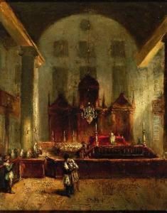 Interieur Van De Portugese Synagoge In Amsterdam