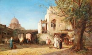 Traders By The Souk by Paul Constantin D. Tetar Van Elven