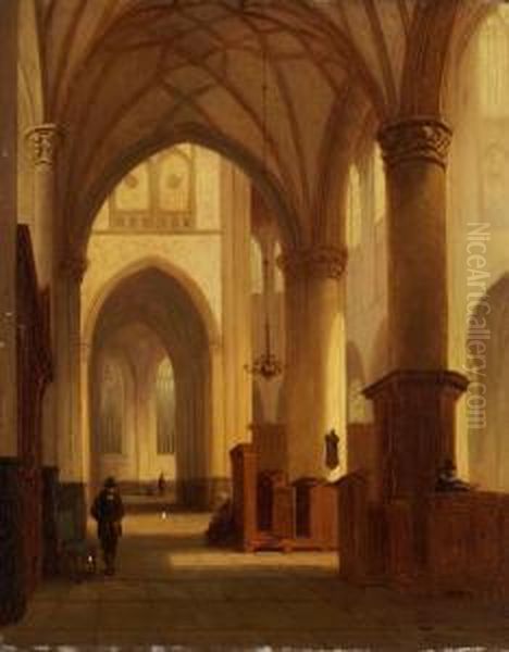 Kircheninterieur Mit Figurenstaffage - view 1