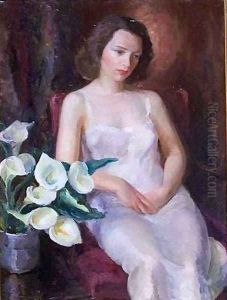 Arabella with Calla Lillies by Luis Alvarez Catala