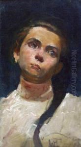 Portret Dziewczyny by Wlodzimierz Tetmajer