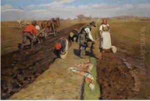 Orka, Wiosna (ploughing, Spring) by Wlodzimierz Tetmajer