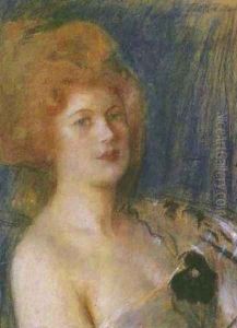 Red-Haired Girl by Teodor Axentowicz
