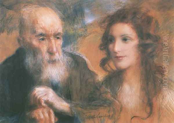 Self-Portrait with the Red-Haired Girl - view 1