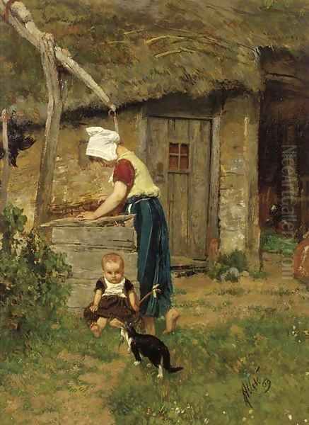 Fetching water - view 1