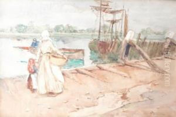 Figures By The Quay. - view 1