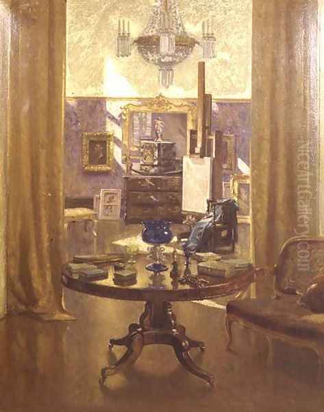 The Artist's Studio 1921 by Patrick William Adam