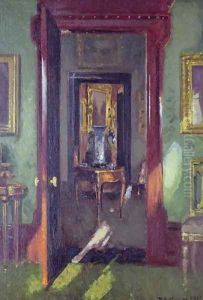 Interior, Rutland Lodge- vista through open by Patrick William Adam