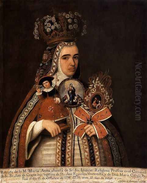 Portrait of María Anna Josefa Taking Vow 1793 - view 1