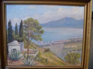 La Baie D'alger Huile Sur Toile Signee En Bas A Gauche