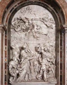 The Meeting of Leo I and Attila by Alessandro Algardi