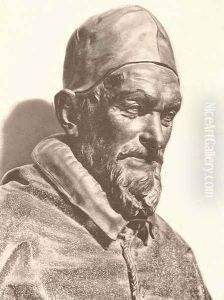 Bust of Pope Innocent X by Alessandro Algardi