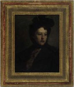 Portrait Of A Lady Wearing A Hat Portrait Of A Lady Wearing A Hat