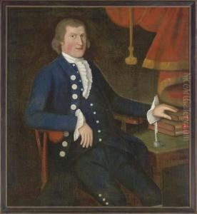 Portrait Of John Sherman (1750-1802) by The Sherman Limner