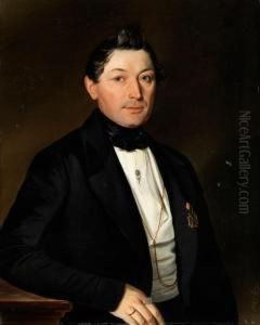 Portrait Eines Jungen Herrn by Albert Theer