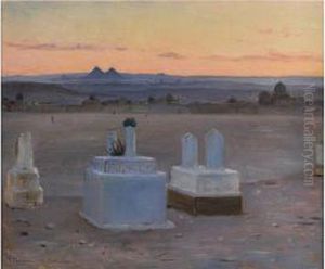 Abendliche Ansicht Von Kairo by Robert Thegerstrom