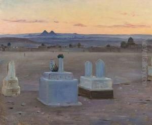 A View From Cairo To The Pyramids Beyond by Robert Thegerstrom