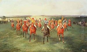 The Finish of the Two Thousand Guineas at Newmarket by Samuel Henry Gordon Alken