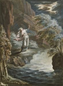 Ophelie, Sous La Foudre, S'appretant A Se Suicider by Johan Gottfried Benedict Theil