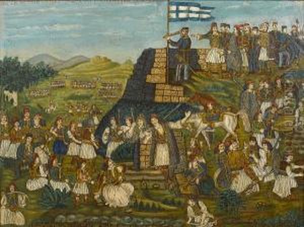 Karaiskakis Camp In Pireaus, 1827 - view 1