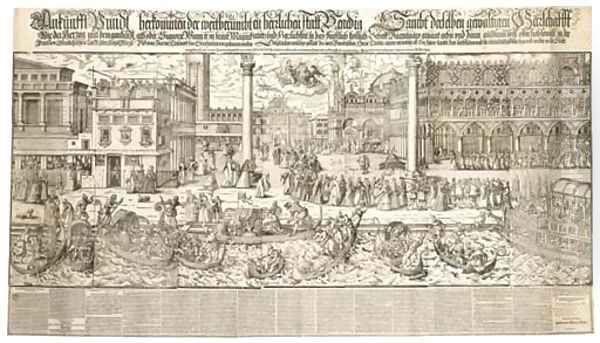 Procession of the Doge in the Piazza San Marco, Venice - view 1