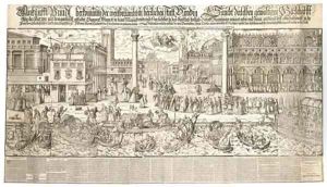 Procession of the Doge in the Piazza San Marco, Venice by Jost Amman