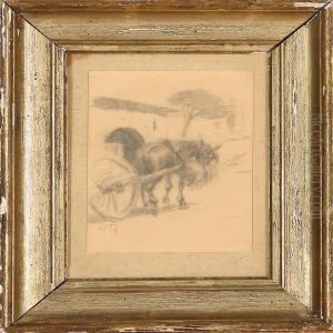 A Horse Carriage In Italy by Michael Therkildsen