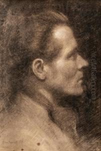 A Woman's Profile by Ellen Thesleff