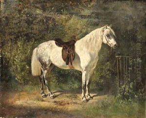 A Dappled Grey Pony by Emil Adam