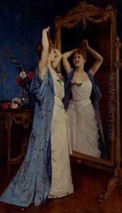 La Toilette by Toulmouche Auguste