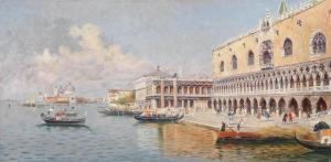 Venice - By The Doge""""s Palace by A. Thevenin