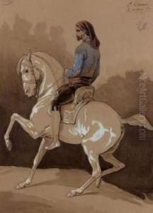 Cavalier Nubien Arme D'une Lance by A. Thevenin