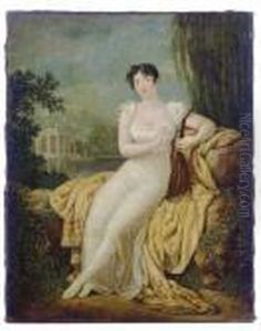 Portrait Of A Lady by Charles Thevenin