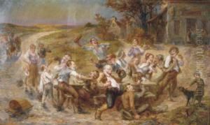 Merriment In The Village