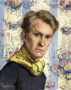 Autoportrait Au Foulard by Pierre Thevenin