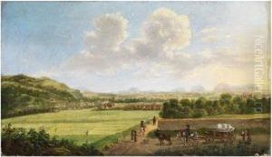Landschaft Bei Der Festungkonigstein