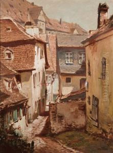 A Sunny Village Street - view 1