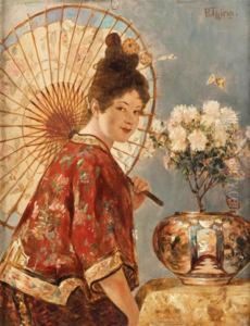 Jeune Femme A L'ombrelle