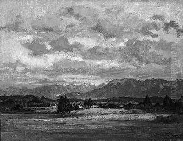 "voralpenlandschaft". Sign. Und Dat.
16. Ol Auf Lwd. 58 X 74,5 Cm. Rahmen - view 1