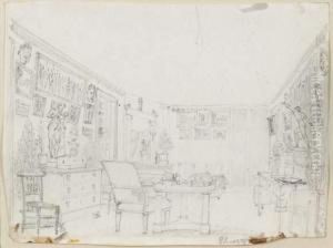 Vue D'un Salon by Joseph Fr. Desire Thierry