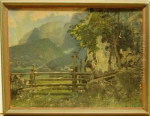 "holzzaun Auf Der Almwiese" by Ludwig Thiersch