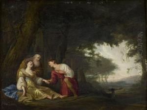 Tancredi And Clorinda by Daniel Jansz Thievaert