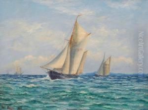 Schiffe Auf See by Carl Locher