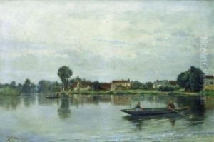 Paysage Anime A L'etang by Alexandre Thiollet