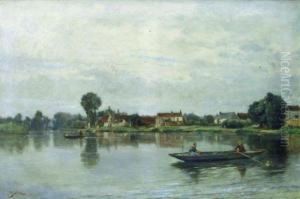 Paysage Anime A L'etang.